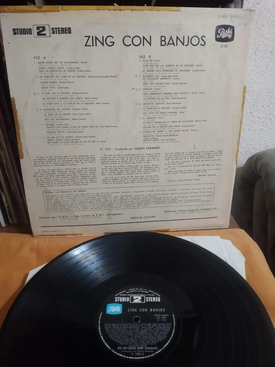 Big Ben Banjo Band - Zing con Banjos - vinilo 1985