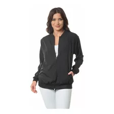 Jaqueta Corta Vento Liso Sem Estampa Blusa Feminina