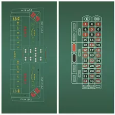 Juego De Dados Y Ruleta Del Casino A 2 Caras Diseño Con Fiel