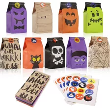 54 Bolsas De Regalo Para Dulces De Halloween, Bolsas De...