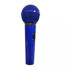 Microfone Com Fio Profissional Azul Sm 58 P4 - Leson