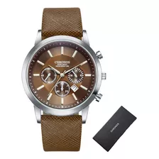 Reloj Chronos Business Calendar De Piel Y Cuarzo