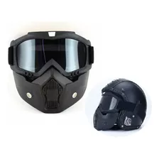 Óculos Mascara P/ Capacete Aberto Não Shark Raw Moto Esporte