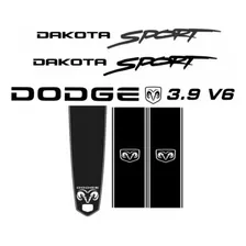 Kit Adesivos Compatível Dodge Dakota Sport 3.9 V6 Comp Kit03