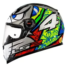 Capacete Ls2 Ff358 Alex Barros Coelho Prata