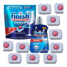 Finish Detergente 13 Tabletes + Secante Abrilhantador 250ml
