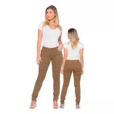 Calça Skinny Jeans Feminina Cintura Alta Elegante Premium