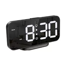 Reloj Despertador Digital Espejo Dormitorio, Último Mo...