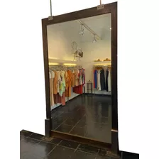 Espejo Nítido Y Grande Con Marco De Madera