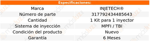 1- Repuesto P/1 Inyector Astro 2.5l 4 Cil 1987/1990 Injetech Foto 3