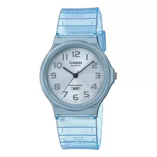 Reloj Casio Mq-24s-2b - Transparente Wr Casio Centro Color De La Malla Azul Color Del Bisel Azul Color Del Fondo Azul