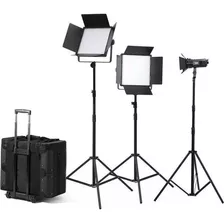 Godox Led1000bi Ii S30 Led 3-light Kit With Stands