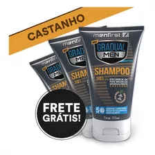 Shampoo Gradual Men | Castanho | Cabelo | Menfirst Oficial