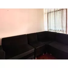 Sillón En L , Vintage Negro, Uso De 3 Meses A 4