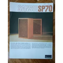 Propaganda Parlante Sansui Sp70 -original Años 70