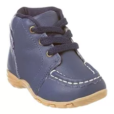 Bota Infantil Masculina Ortopé Estilo Azul Marinho