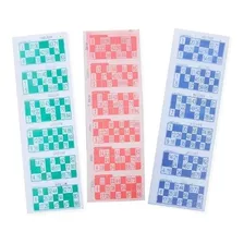 2016 Cartones De Bingo Descartables En Color Loteria 
