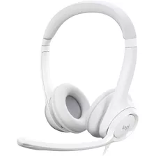 Headset Logitech H390 Usb Branco Controle Áudio 981-001285