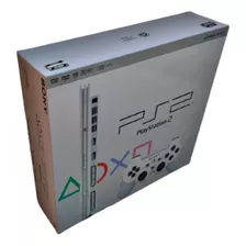 Caixa Em Madeira Mdf Playstation 02 Slim Ceramic White