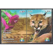 Fauna - Puma - Flores - Perú 2005 - Serie Mint 