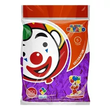 Globo Latex Decorator Redondo N° 5 Payaso C/100 Piezas Color Violeta