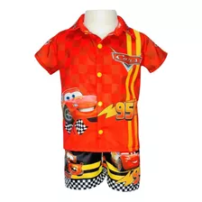 Conjunto Infantil Carros Relâmpago Mcqueen Menino