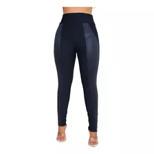 Calça Feminina Montaria Flanelada Luxo Cintura Alta Inverno 