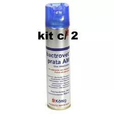 Bactrovet Spray Konig Prata Am- 500ml Mata Bicheira Kit C/ 2