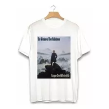 Camiseta Caminhante Sobre O Mar De Névoa Caspar Poliéster