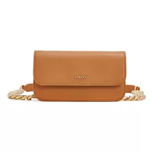 Bolsa Crossbody Colcci Chain P24 Marrom Feminino