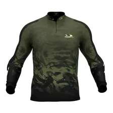 Camisa De Pesca Com Proteção Uv Camuflado 05 Presa Viva