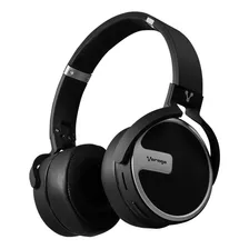 Audífonos Vorago Hpb-201 Bluetooth 3.5mm 10m Plata Negro