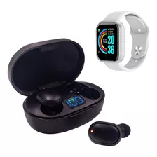 Kit Fone De Ouvido Sem Fio Relogio Smartwatch Atende Ligação