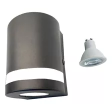 Aplique Pared Exterior Unidireccional + Lampara Led