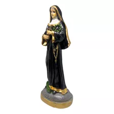 Imagem Santa Rita De Cássia Acabamento Premium 30cm Cor Preto