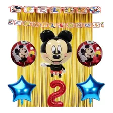 Mickey Mouse Globo Metálico Bouquet Decoración Cumpleaños N