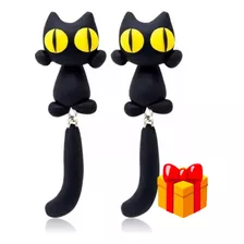 Aretes De Gato Negro