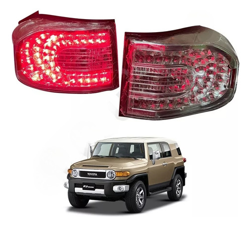 Kit Set Focos Faroles Traseros Led Toyota Fj Cruiser Todos Foto 5