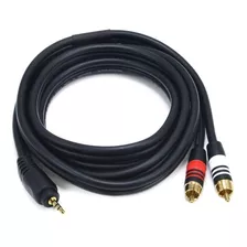 Cable Stereo 3.5mm A Rca Minijack 22awg Mejor Calidad 1,80mt