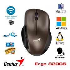 Mouse Inalambrico Genius Ergo 8200s Silent 1200dpi 5 Botones
