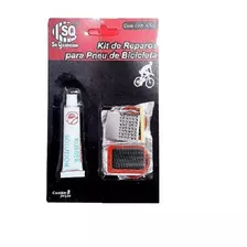 Kit Reparo Pneu Câmara Ar Bicicleta Bike Moto 8 Peças