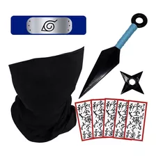 Kunai Azul Shuriken Bandana Balaclava Kakashi Papel Bomba 