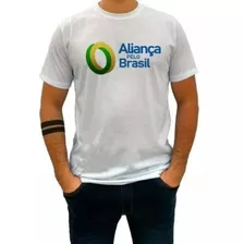 Kit Com 10 Camisas Aliança Pelo Brasil Apoio Bolsanaro. 