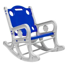 Cadeira Balanço Varanda Brinquedo Descanso Infantil Azul
