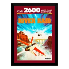 Quadro Decorativo Capa River Raid A4 25 X 33 Cm Atari 2600