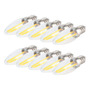 10 Minibombillas Led E12 De 1,5 W, Ac230 V, De Filamento Lar MAZDA E 2200 LAR