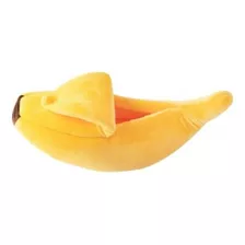 Caminha Banana Pelúcia Macia Gatos Cachorros 90cm Premium