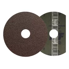 10 Uni Disco De Fibra Carborundum Car55 Grão 80 115x22 Pct10