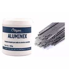 Vareta De Alumínio Aws 4043 3,25 Mm 1kg + Fluxo De Aluminio