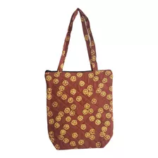 Bolsa Sacola Matelasse Tecido Indonesia Com Ziper Boho